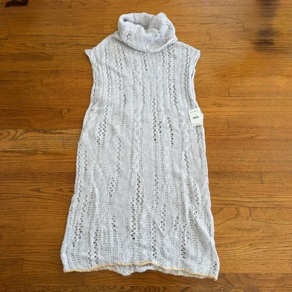 NWT Free People Pirouette Tunic in Sugar Cloud Combo - Picture 3 of 4